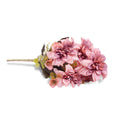 Artificial Flower Bridal Bouquet Medium Coral 12inch 1Sprig