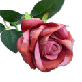 Artificial Flower Rose Light Brown 20inch 1Stem