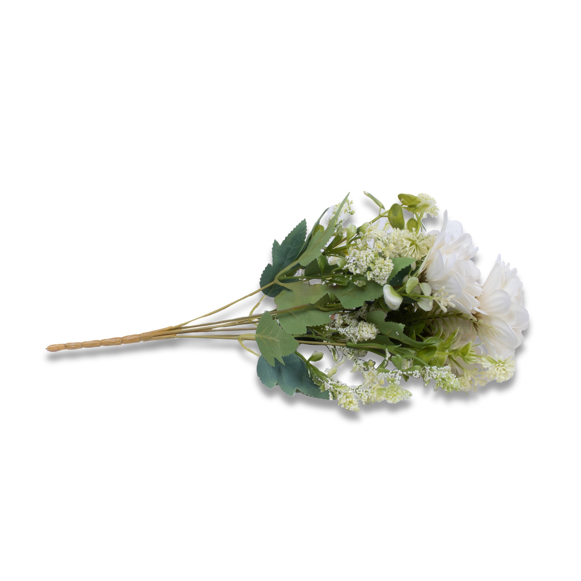 Artificial Flower Dahlia White 12inch 1Sprig