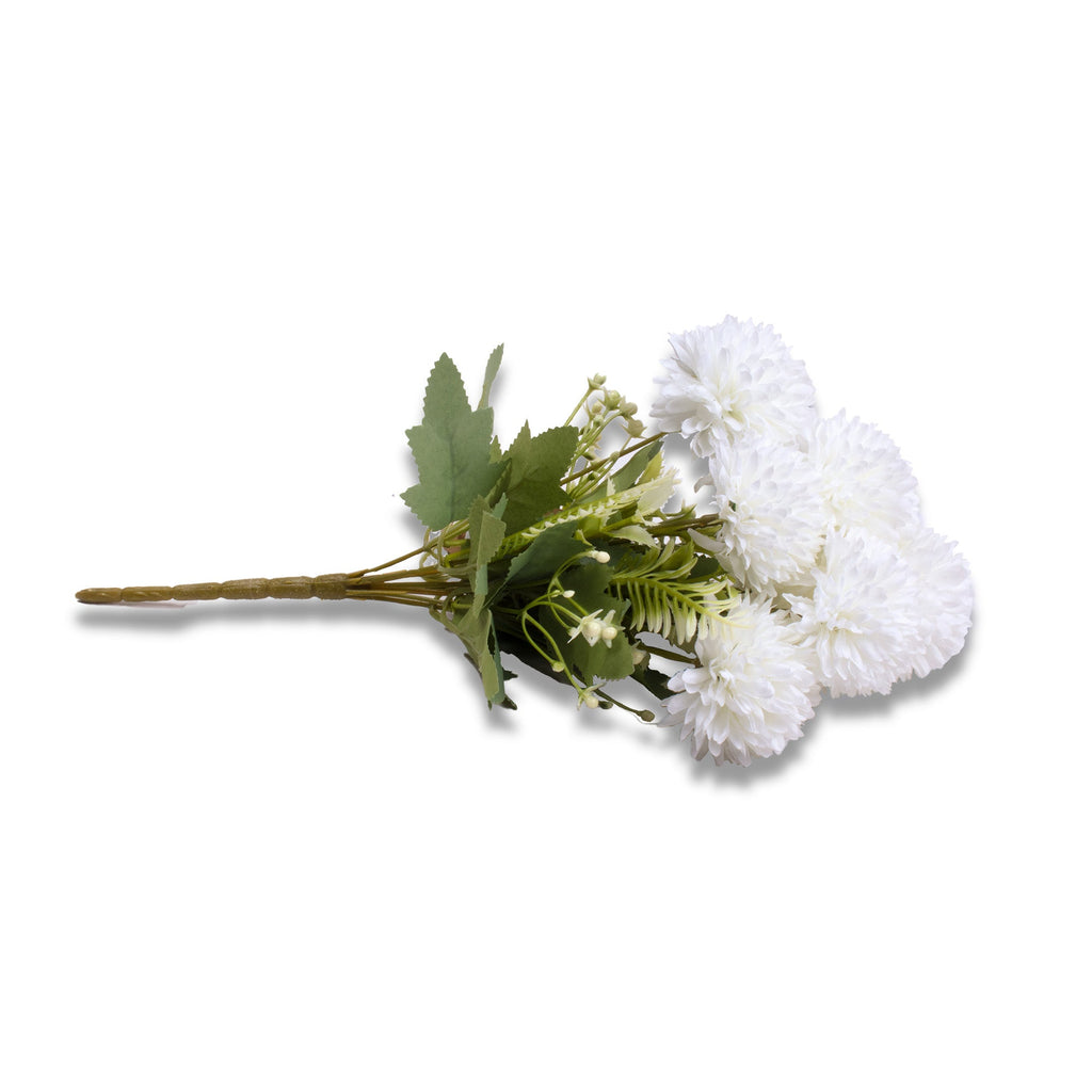 Artificial Flower Chrysanthemum White 13inch 1Sprig