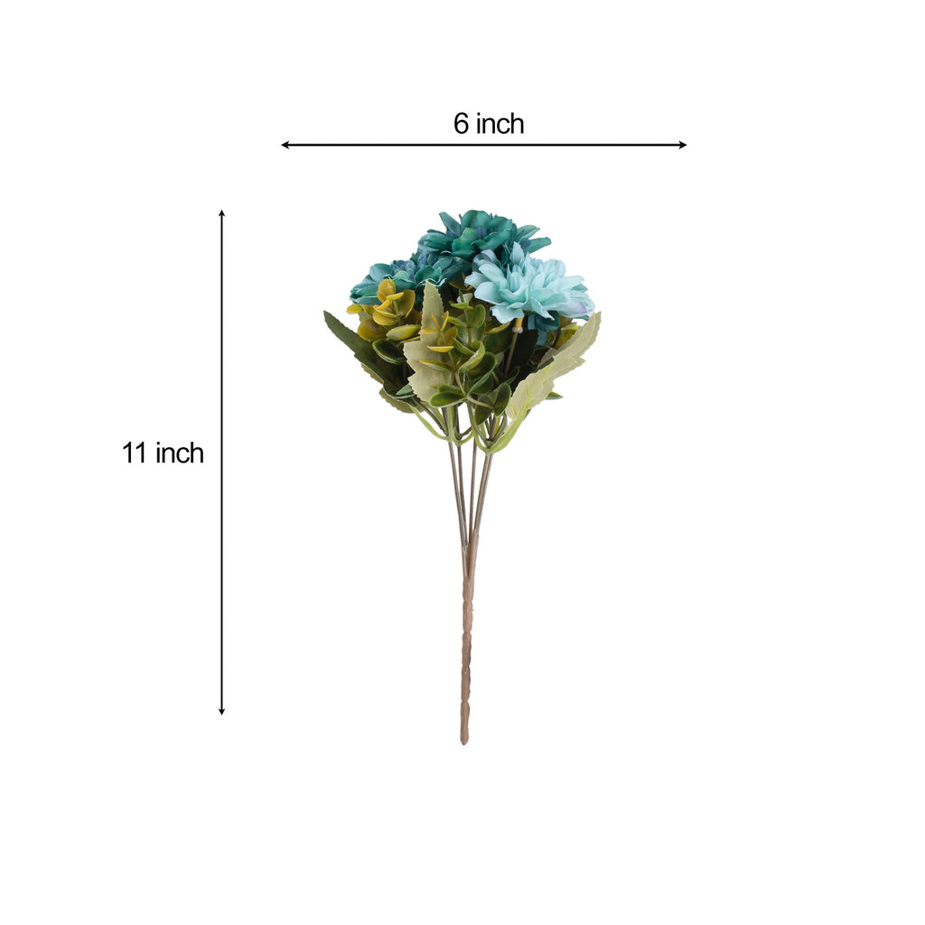 Artificial Flower Dahlia Blue 11inch 1 Bunch