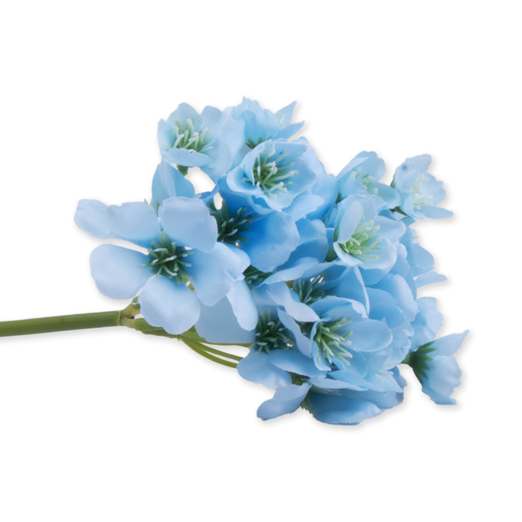 Artificial Flower Mayflower Sky Blue 14inch 1 Bunch