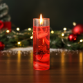 Scented Glass Gel Candle Red 8cm X 2.5cm 1pc