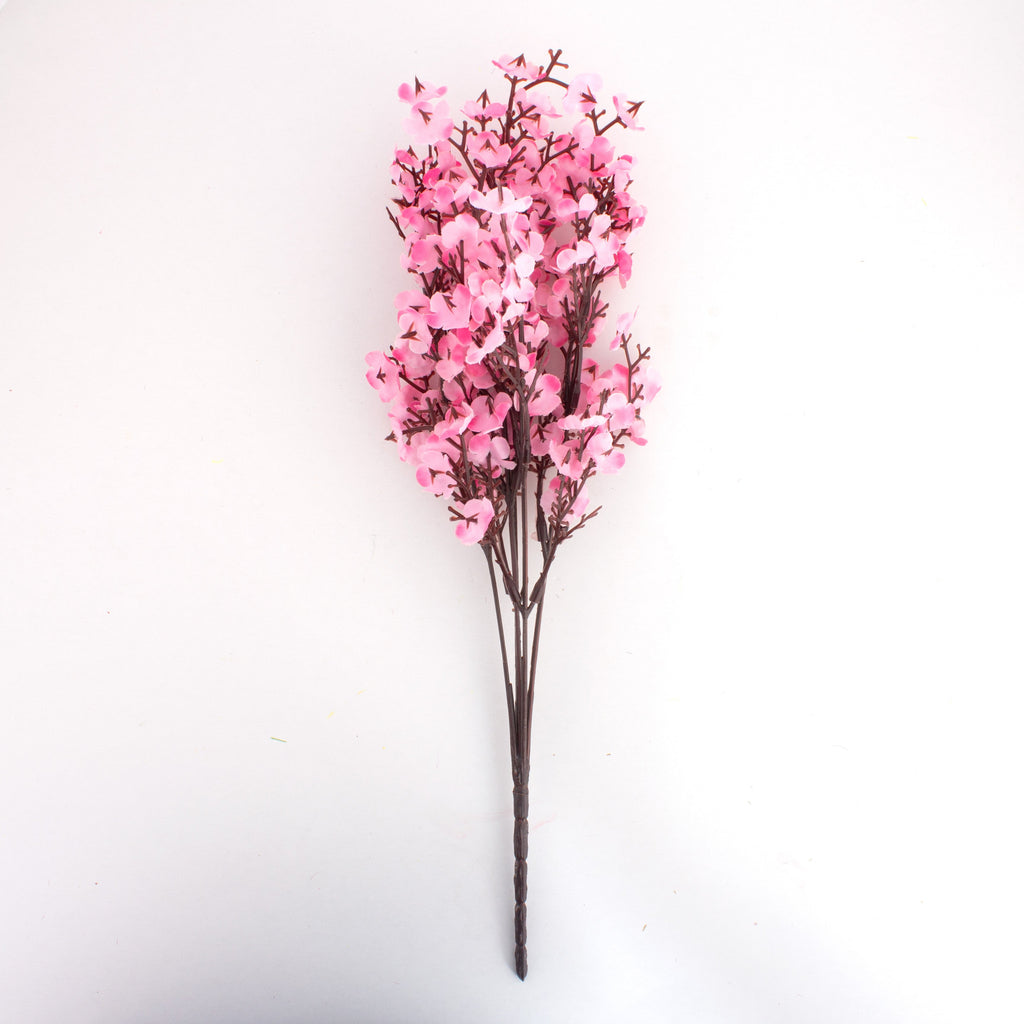 Artificial Flower Baby's Breath Silk Pink 5 Branches 35cm 1 Bunch