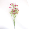Artificial Flower Baby's Breath Silk Red Rose 4 Branches 65cm1 Bunch