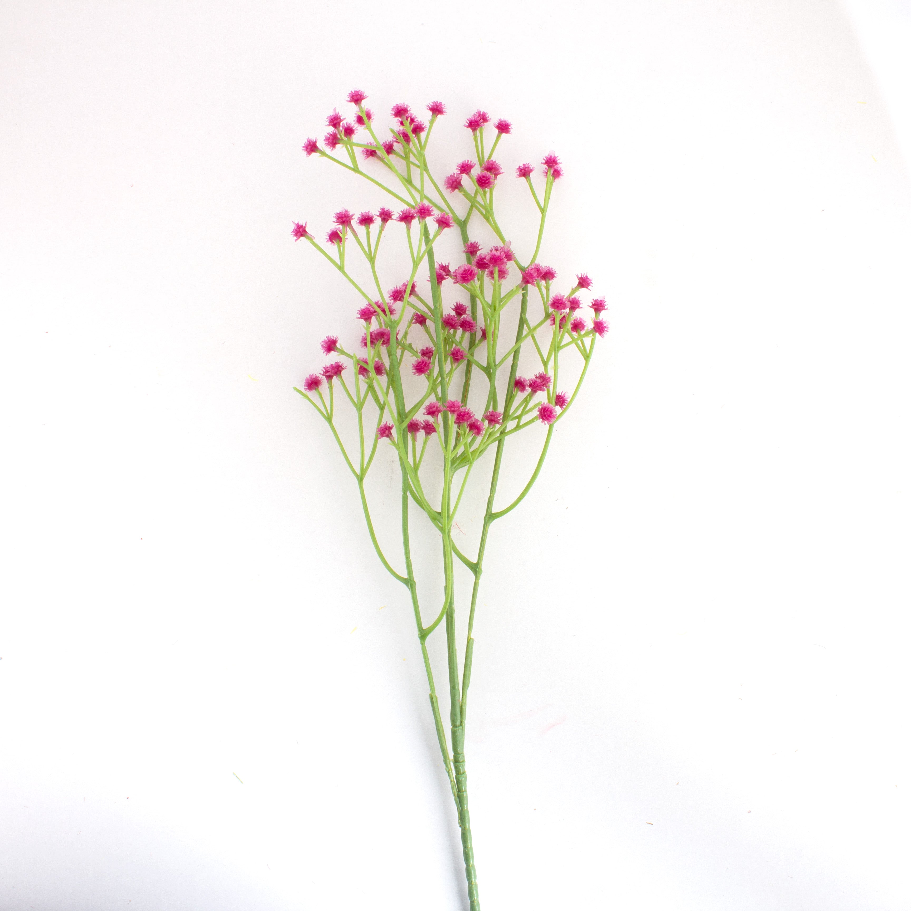Artificial Flower Baby's Breath Silk Red Rose 4 Branches 65cm1 Bunch