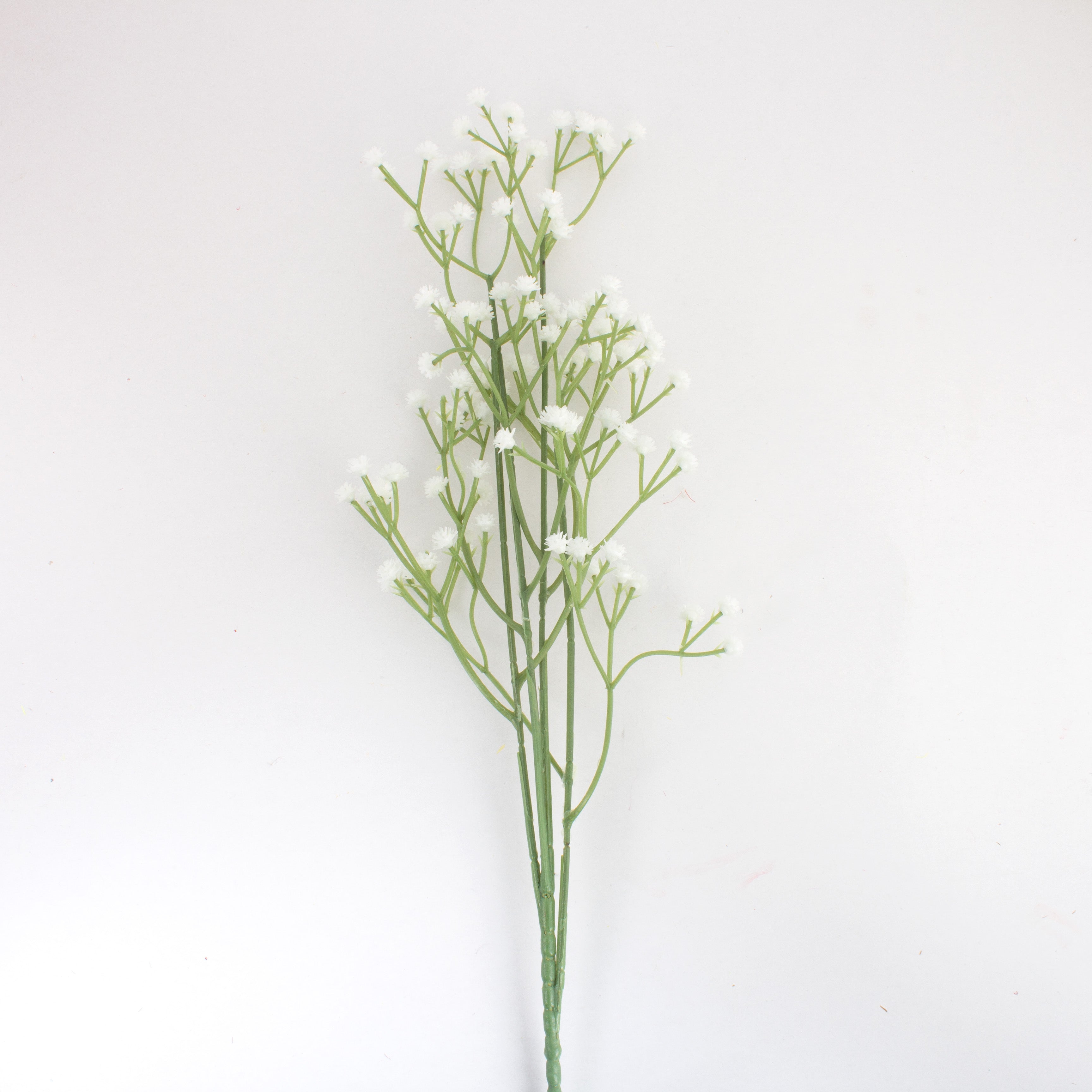 Artificial Flower Baby's Breath Silk White 4 Branches 65cm 1 Bunch