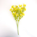 Artificial Flower Baby's Breath Silk Yellow 4 Branch 65cm1 Bunch