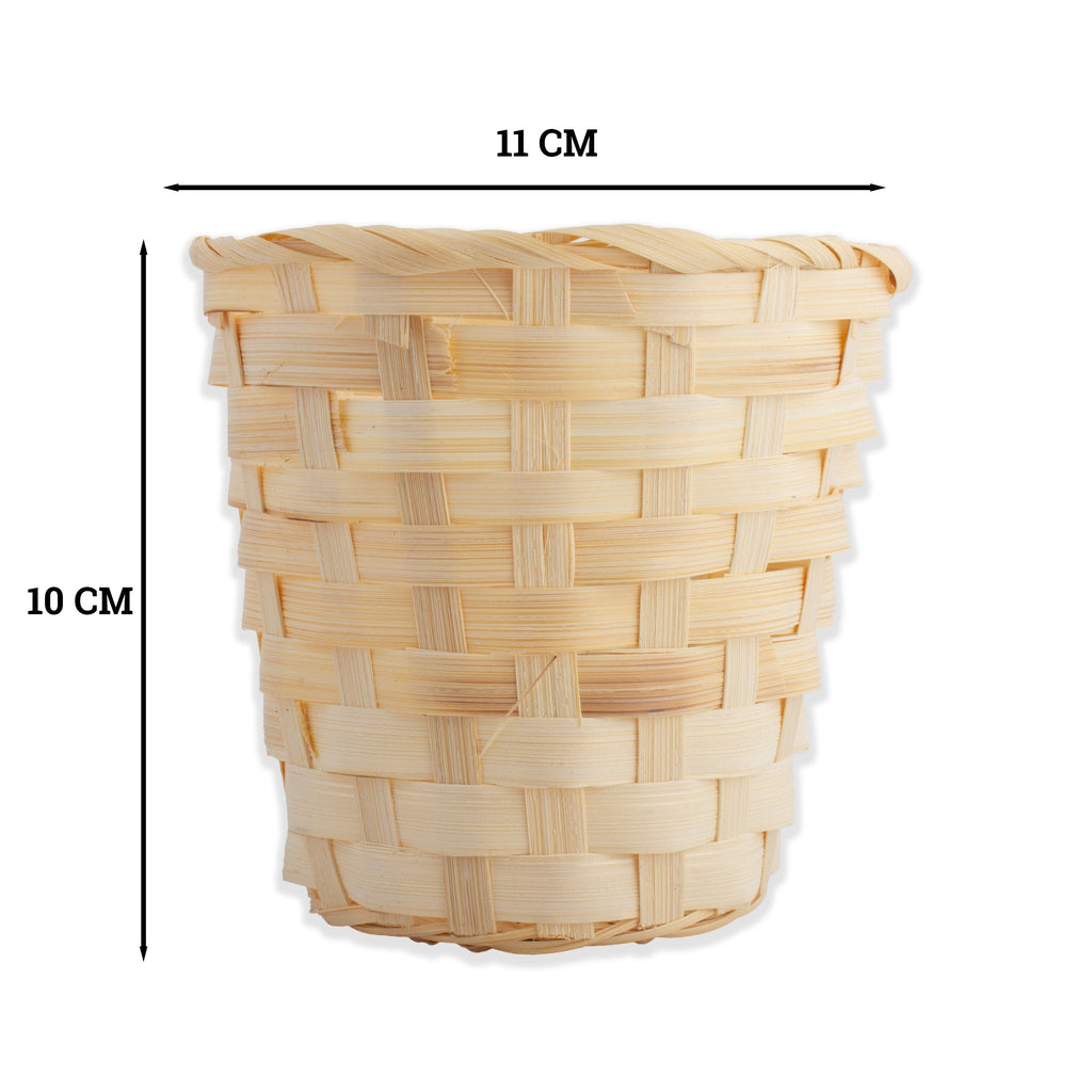 Bamboo Gift Basket Mini 10 x 11cm Natural 1pc