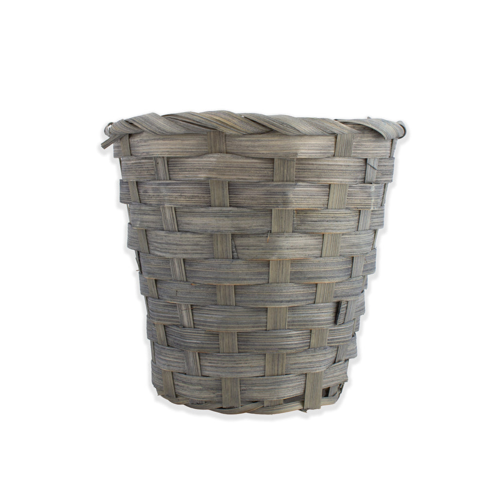 Bamboo Gift Basket Mini 10 x 11cm Dark Grey 1pc