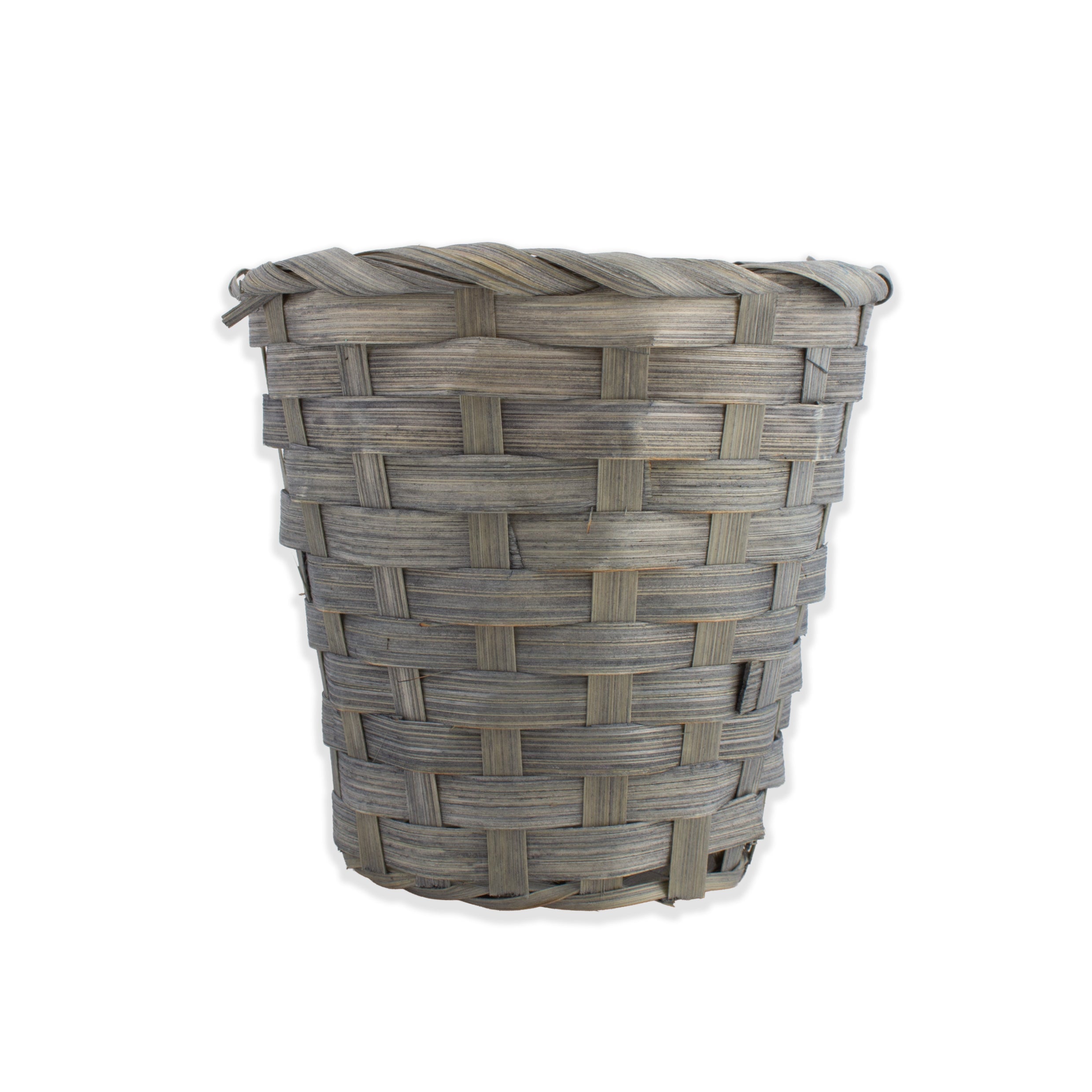 Bamboo Gift Basket Mini 10 x 11cm Dark Grey 1pc