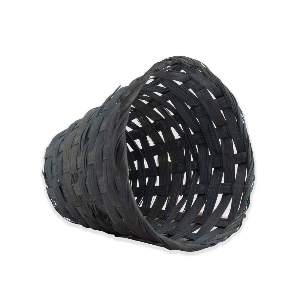 Bamboo Gift Basket Mini 10 x 11cm Grey 1pc