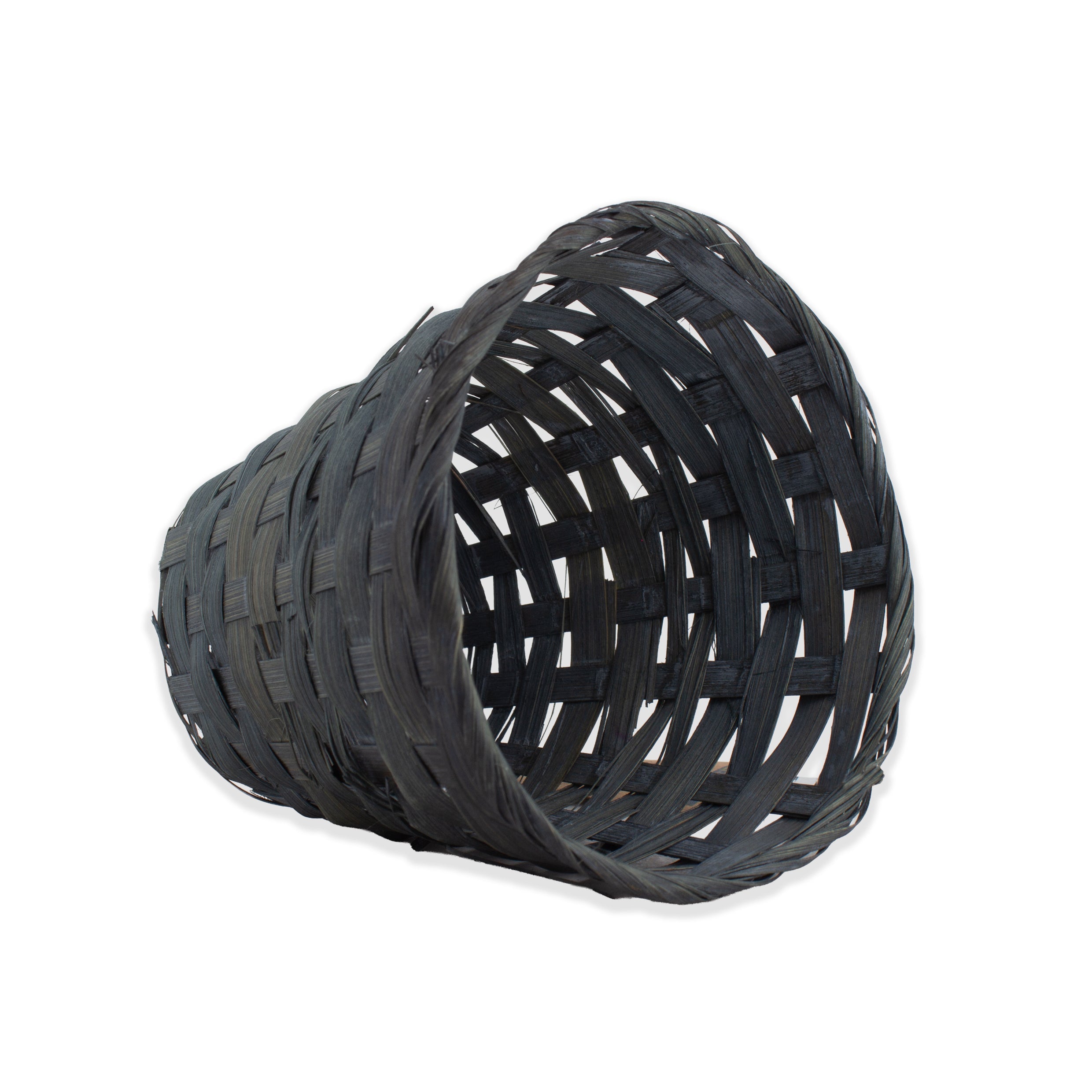 Bamboo Gift Basket Mini 10 x 11cm Grey 1pc