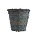 Bamboo Gift Basket Mini 10 x 11cm Grey 1pc