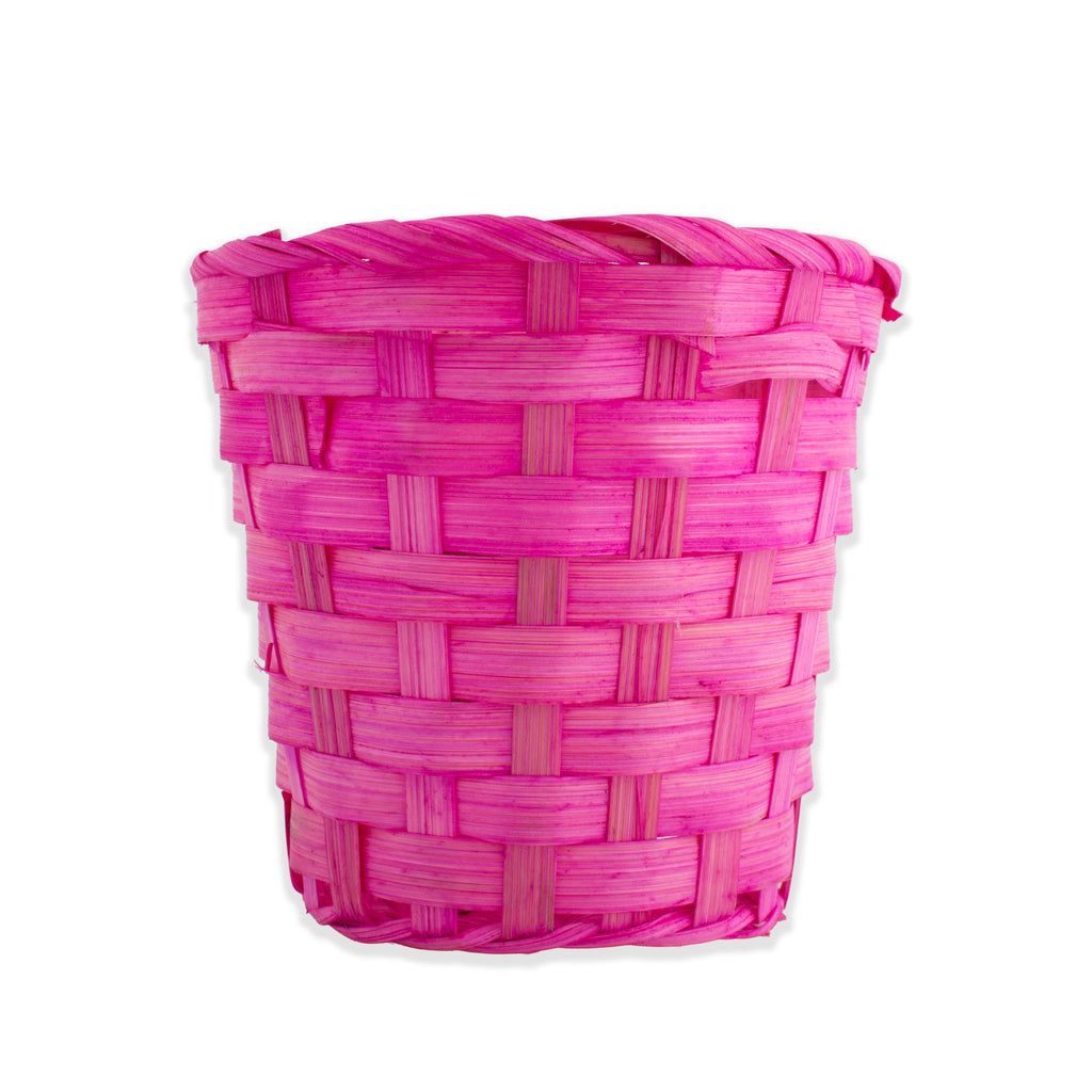 Bamboo Gift Basket Mini 10 x 11cm Purple 1pc