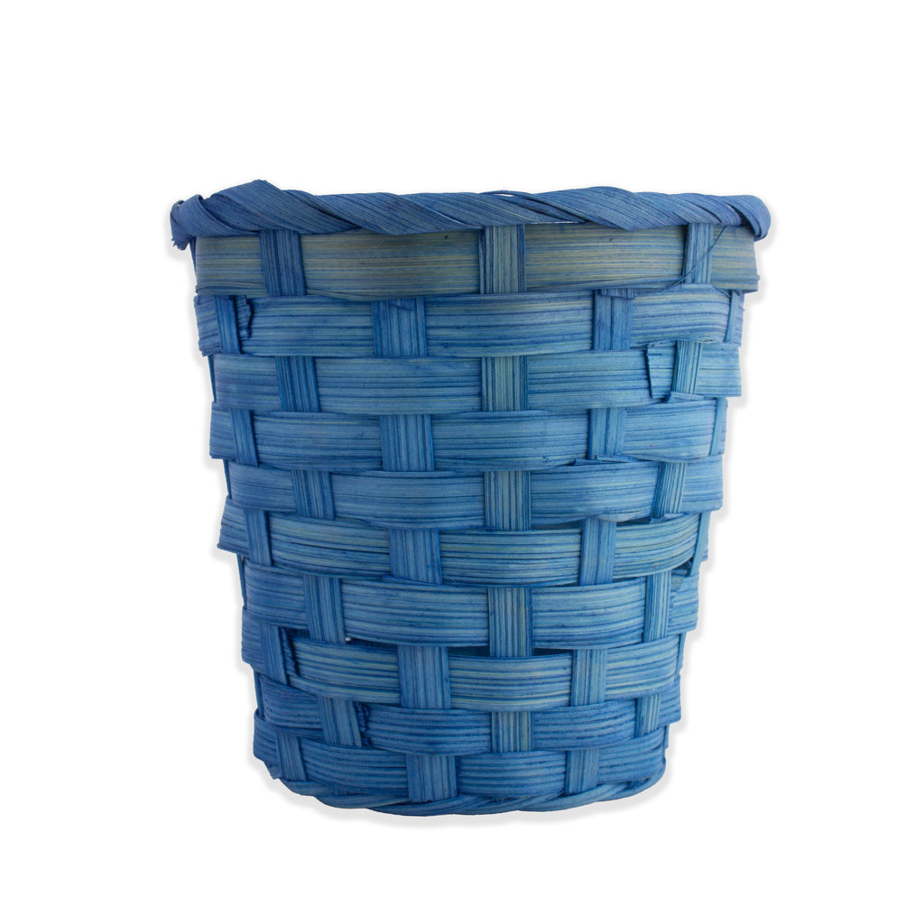 Bamboo Gift Basket Mini 10 x 11cm Blue 1pc