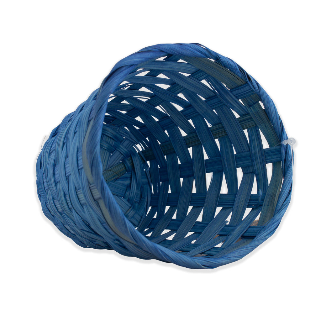Bamboo Gift Basket Mini 10 x 11cm Blue 1pc