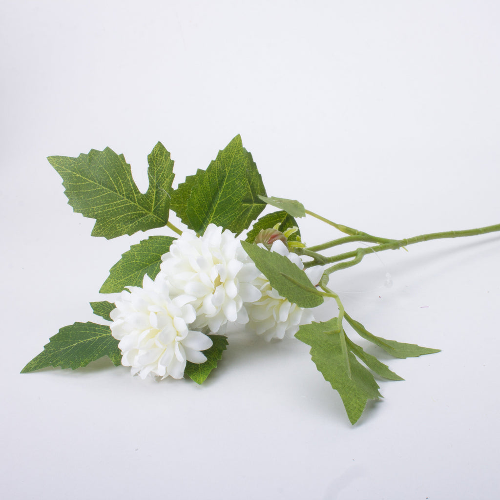 Artificial Flower Dahlia 16cm White 1pc