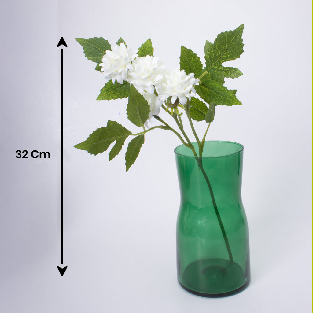 Artificial Flower Dahlia 16cm White 1pc