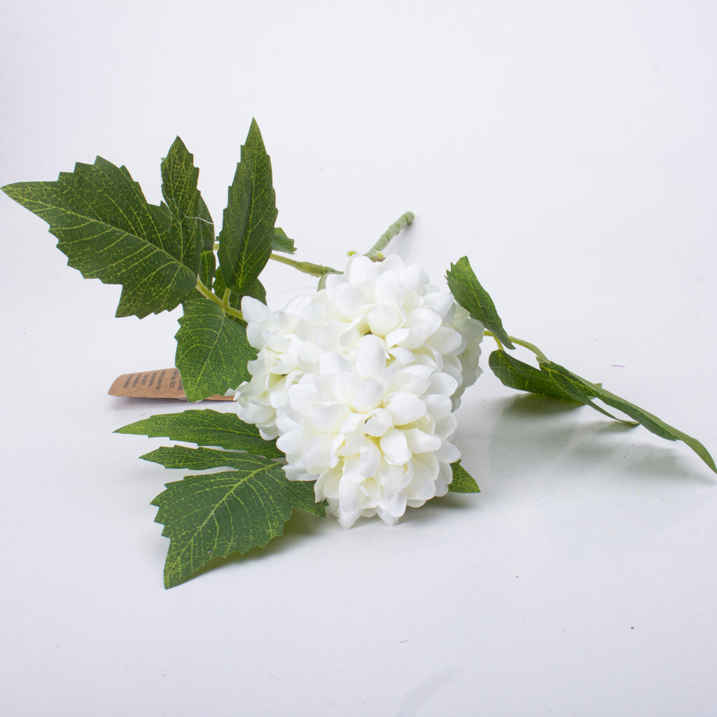Artificial Flower Dahlia 16cm White 1pc