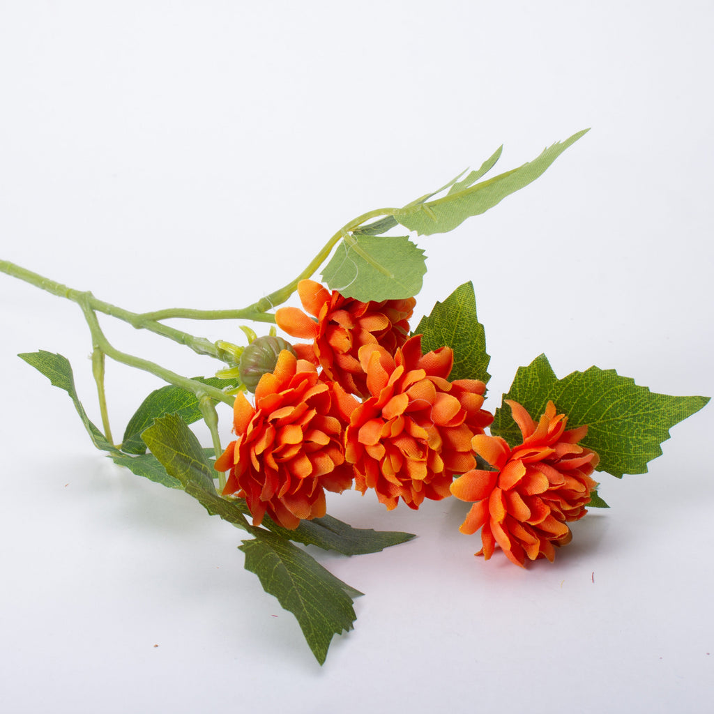 Artificial Flower Dahlia 16 cm Orange 1pc