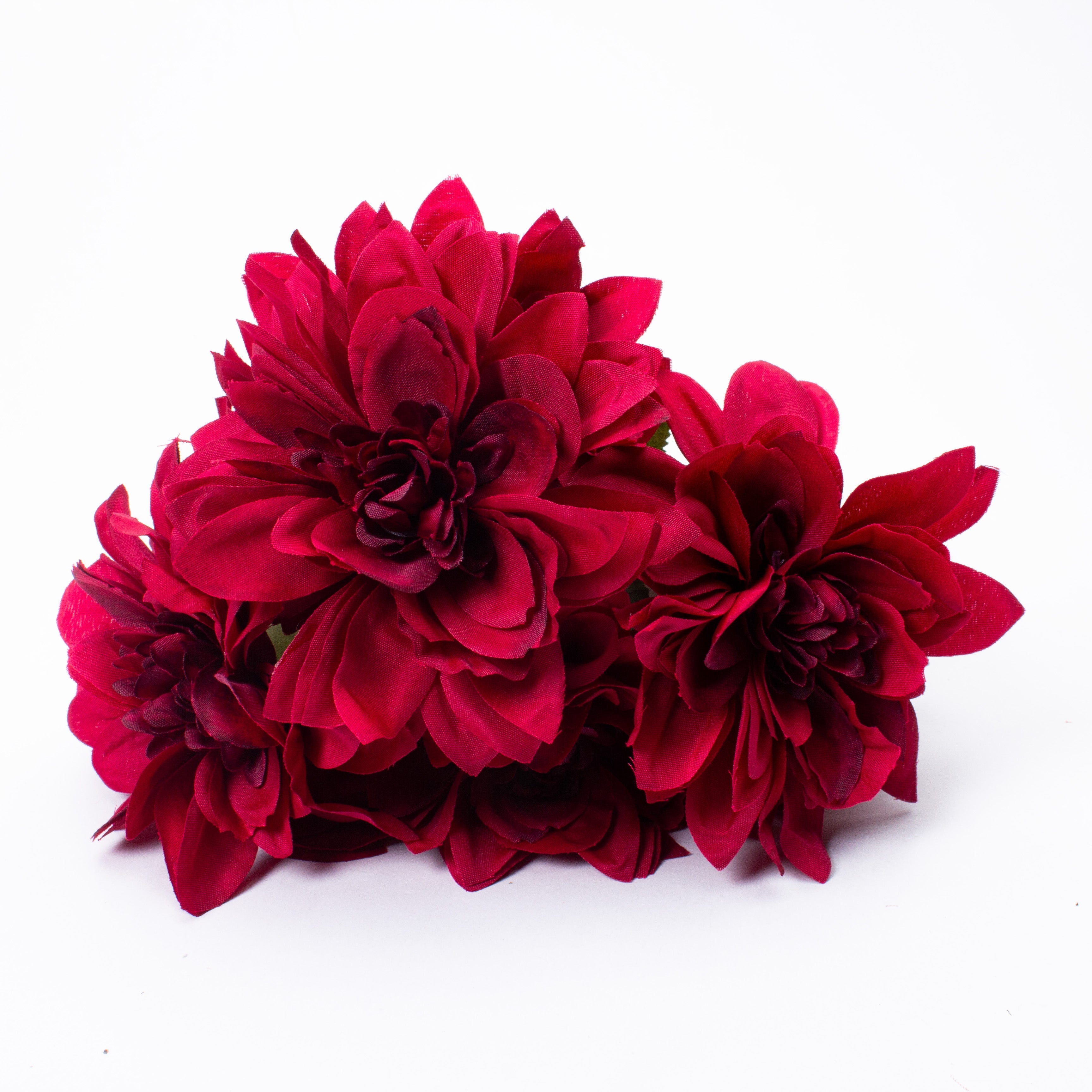 Artificial Flower Dahlia 28cm Maroon 1pc