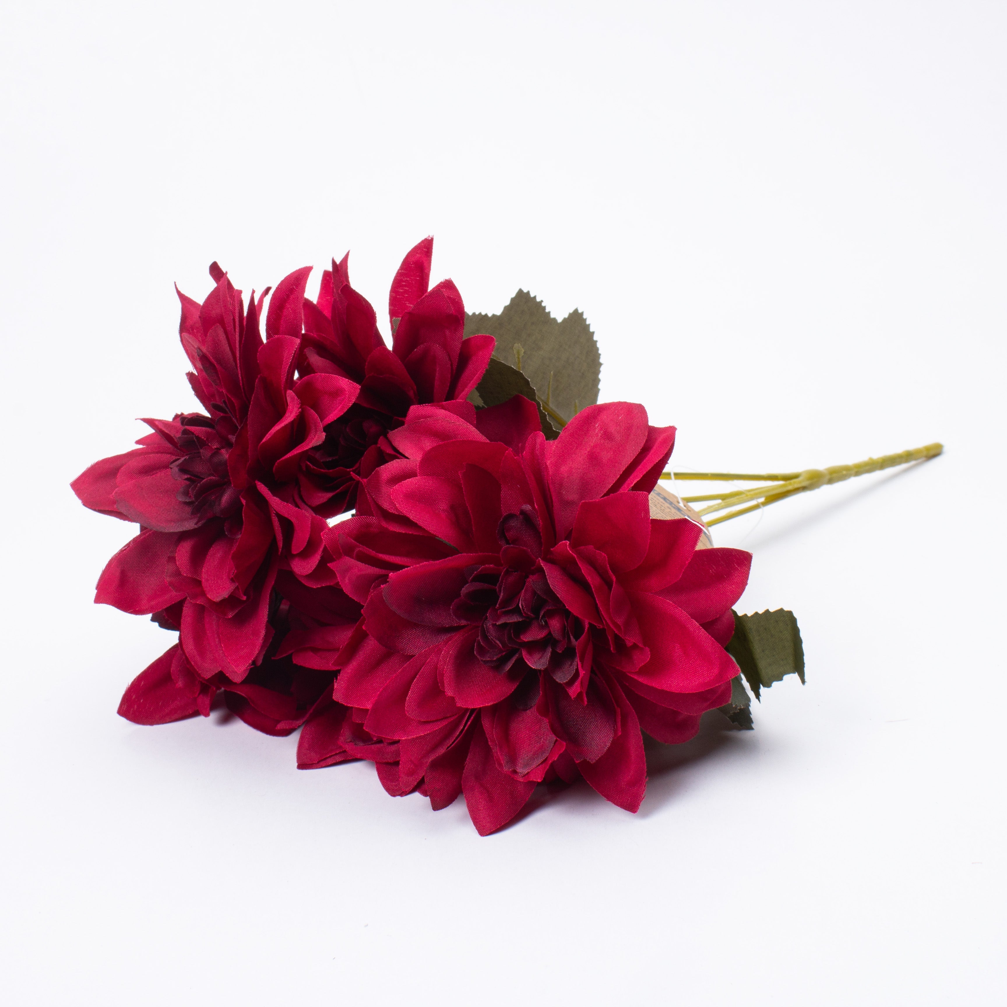 Artificial Flower Dahlia 28cm Maroon 1pc