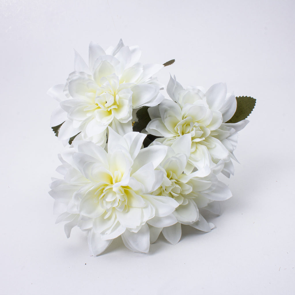 Artificial Flower Dahlia 28cm White 1pc