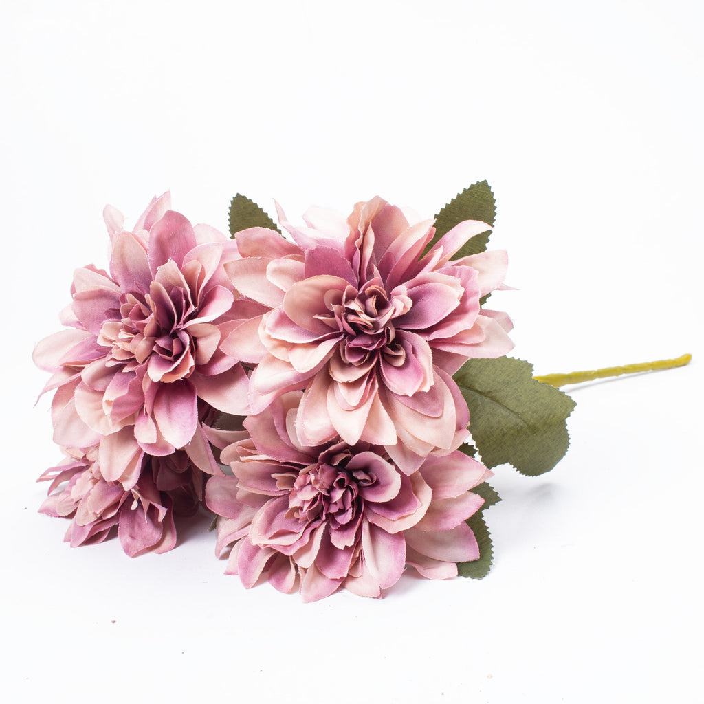 Artificial Flower Dahlia 28cm Dusty Pink 1pc