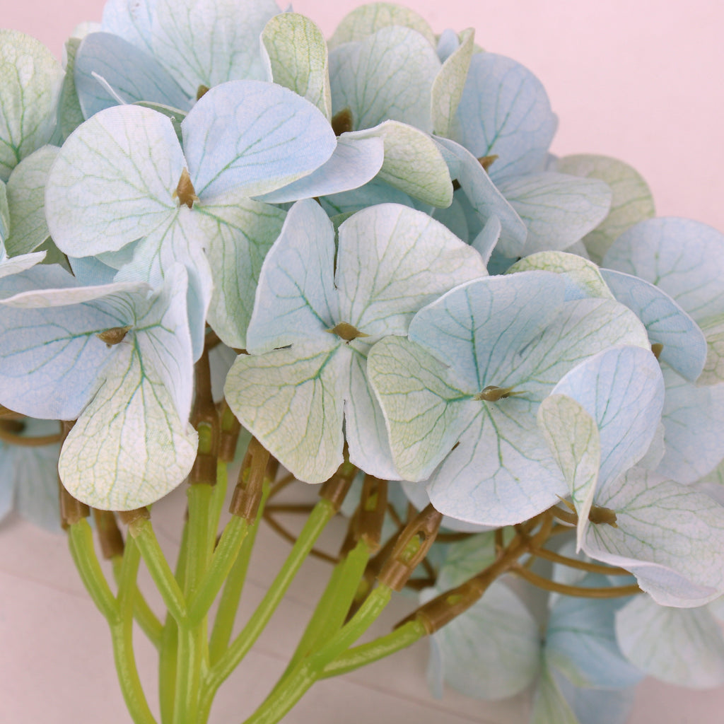 Artificial Flower Hydrangea 16cm Sky Blue 1pc