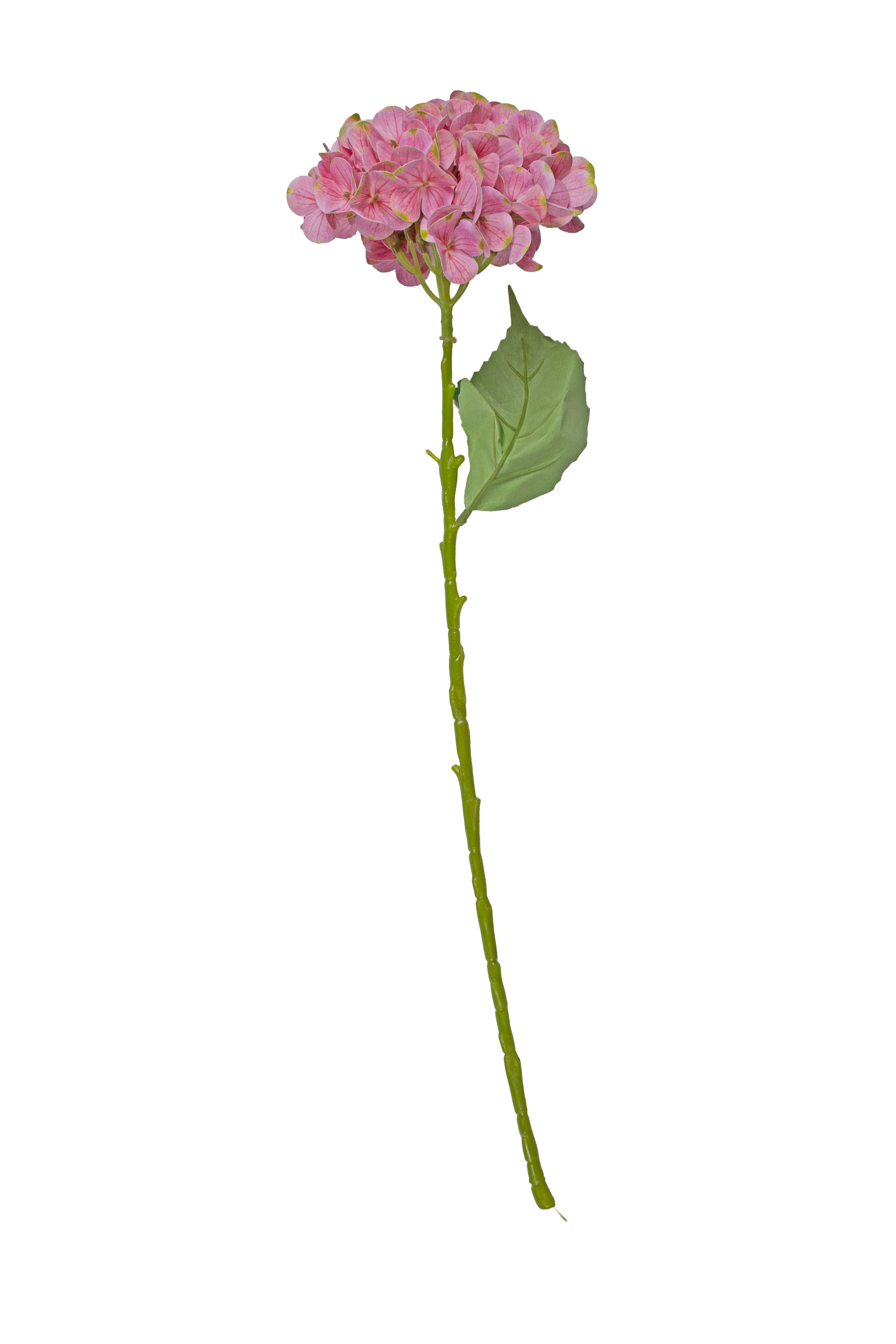 Artificial Flower Hydrangea 16cm Pink 1stem