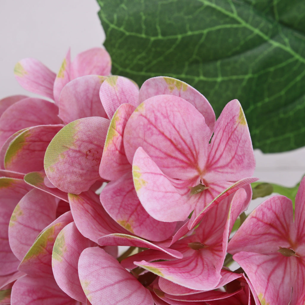 Artificial Flower Hydrangea 16cm Pink 1stem