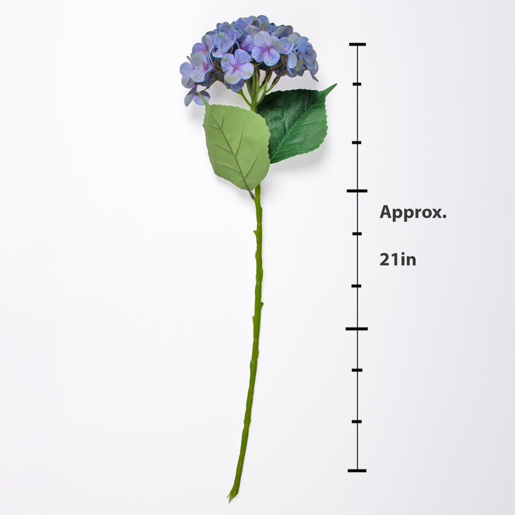 Artificial Flower Hydrangea 16cm Blue 1stem
