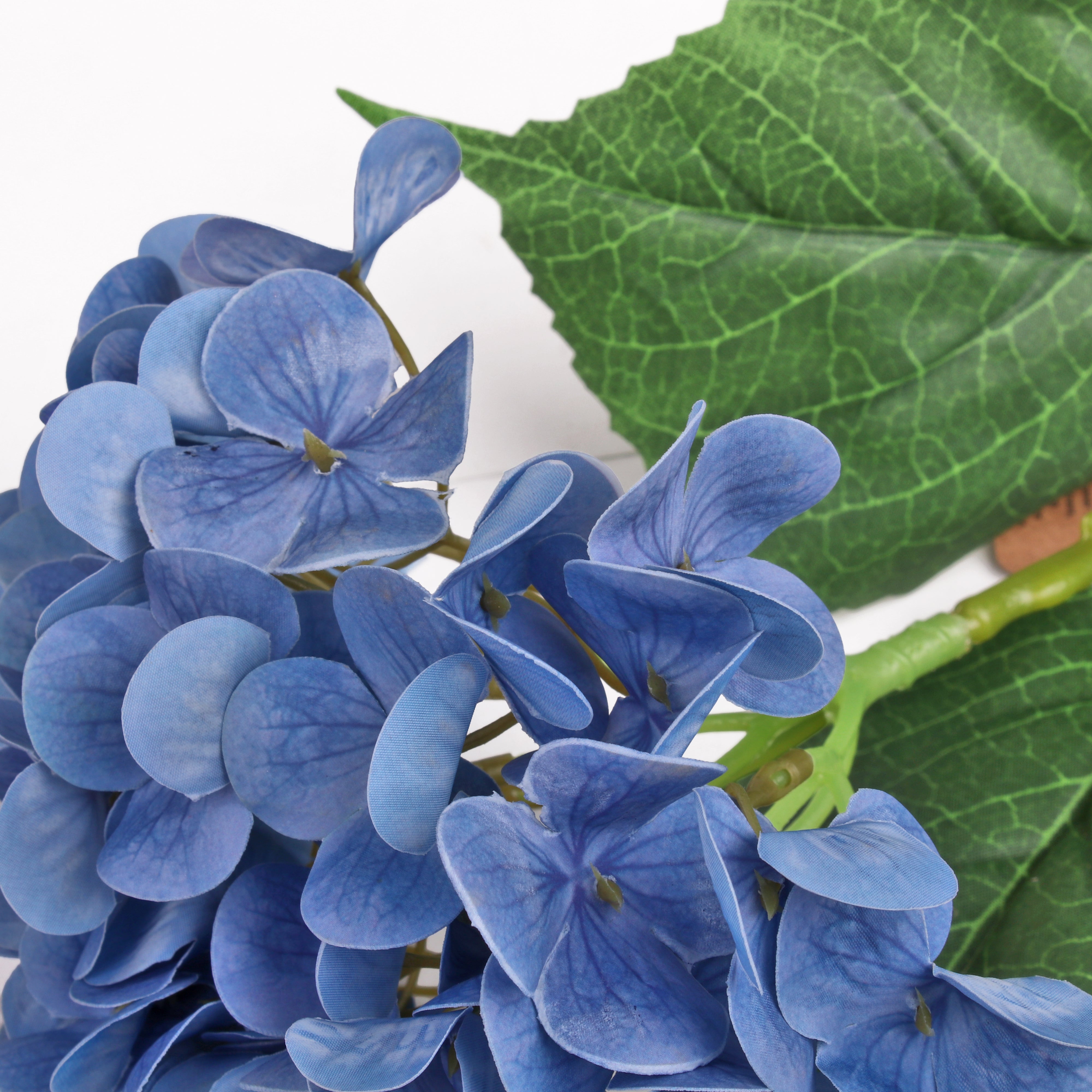 Artificial Flower Hydrangea 16cm Blue 1stem