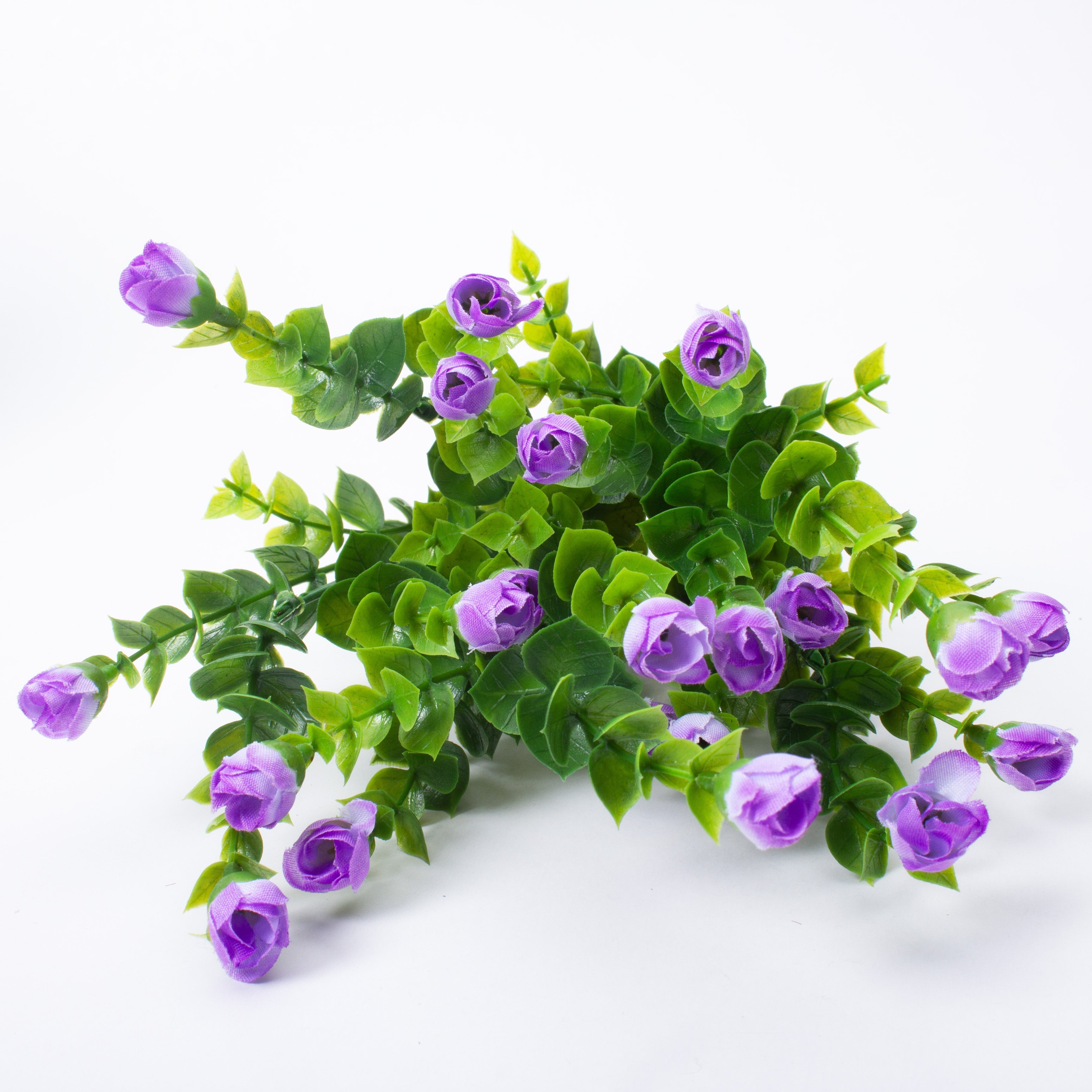 Artificial Flower Mini Rose 8cm Light Purple 1 Bunch