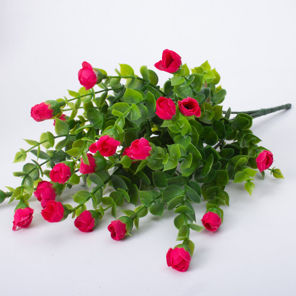 Artificial Flower Mini rose 8cm Red 1 Bunch
