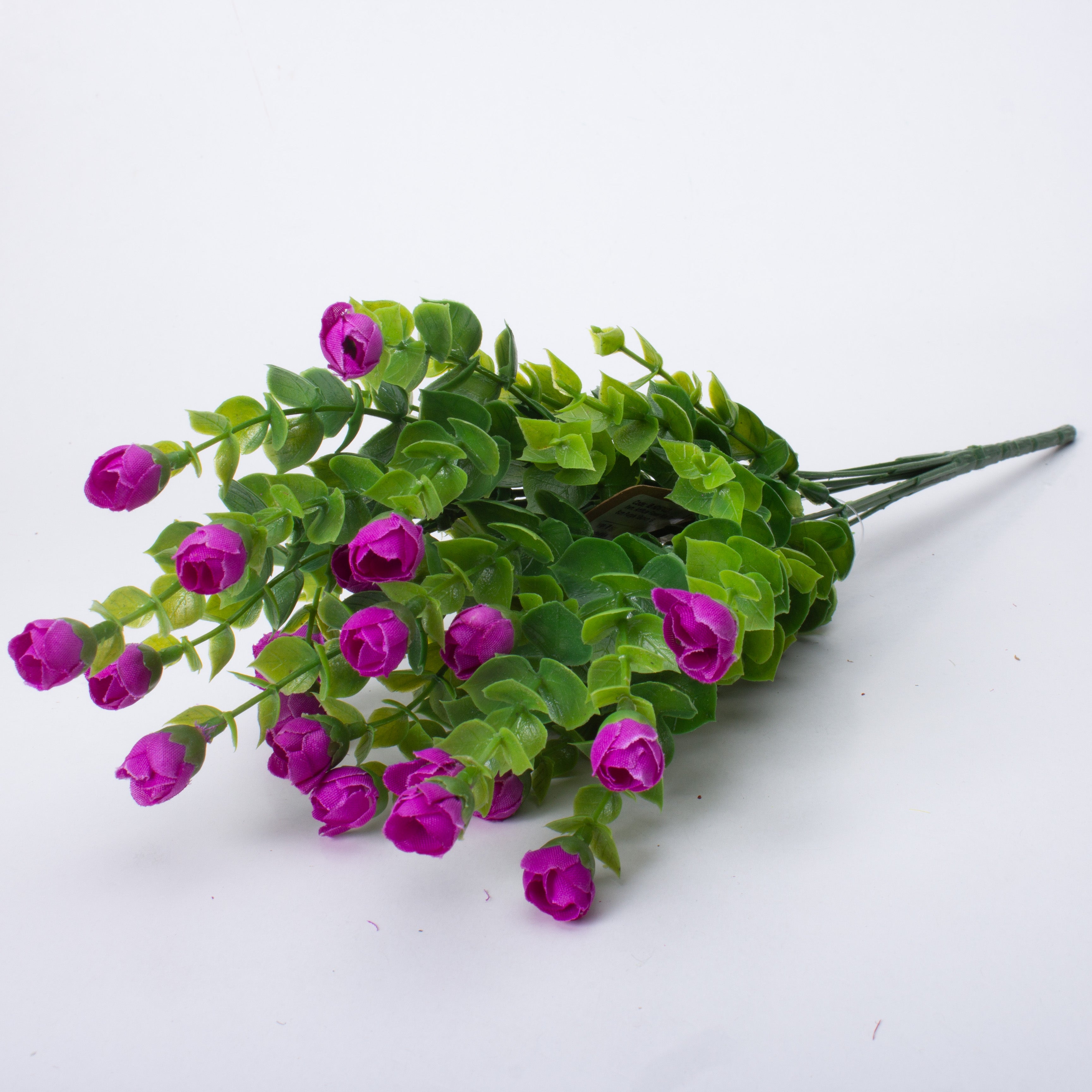 Artificial Flower Mini Rose 8cm Purple 1 Bunch