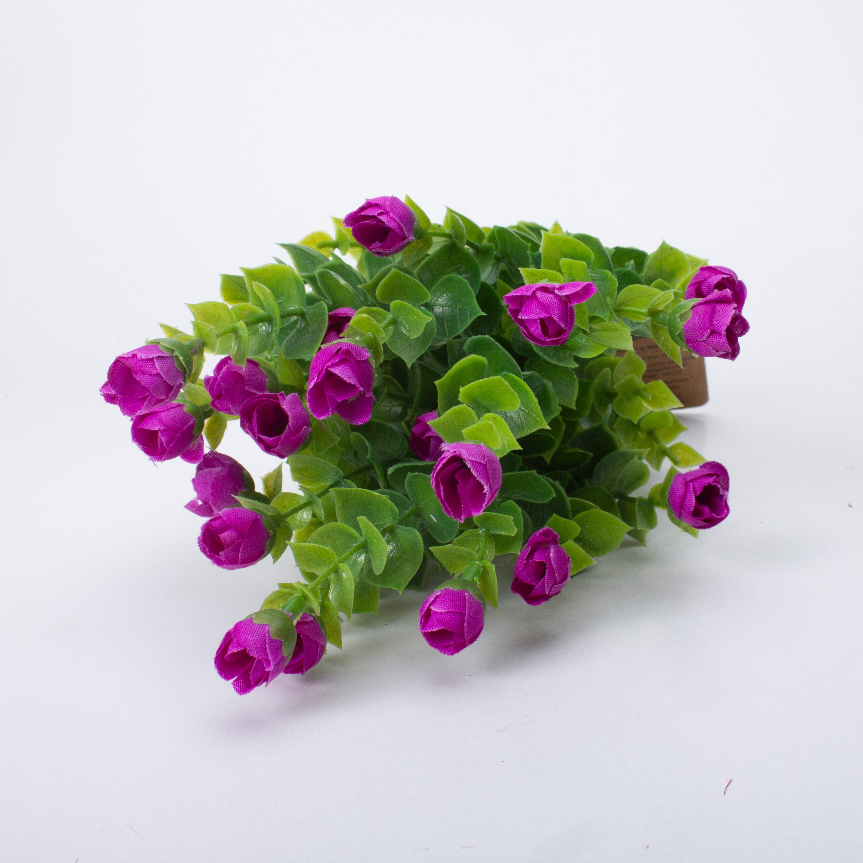 Artificial Flower Mini Rose 8cm Purple 1 Bunch
