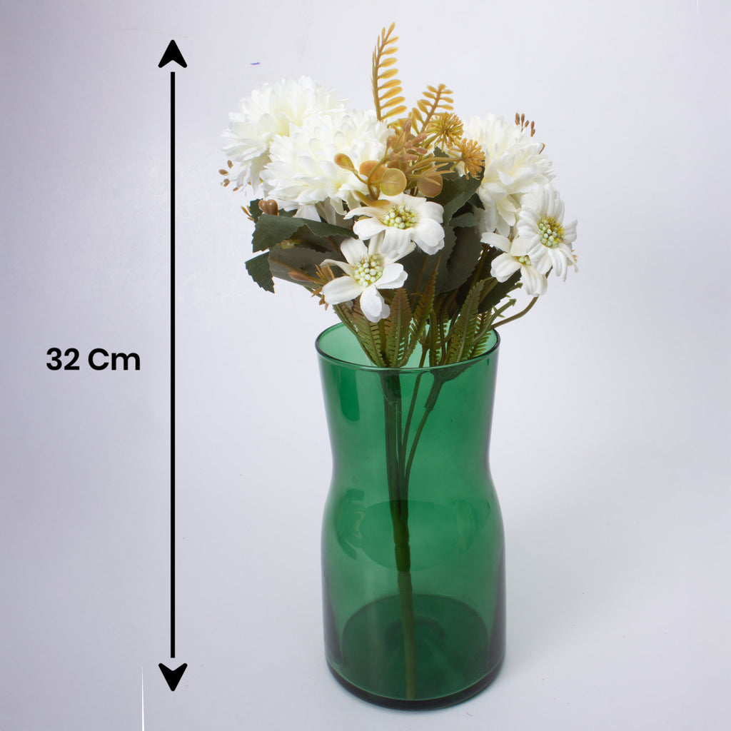 Artificial Flower Dahlia 12inch White 1 Bunch