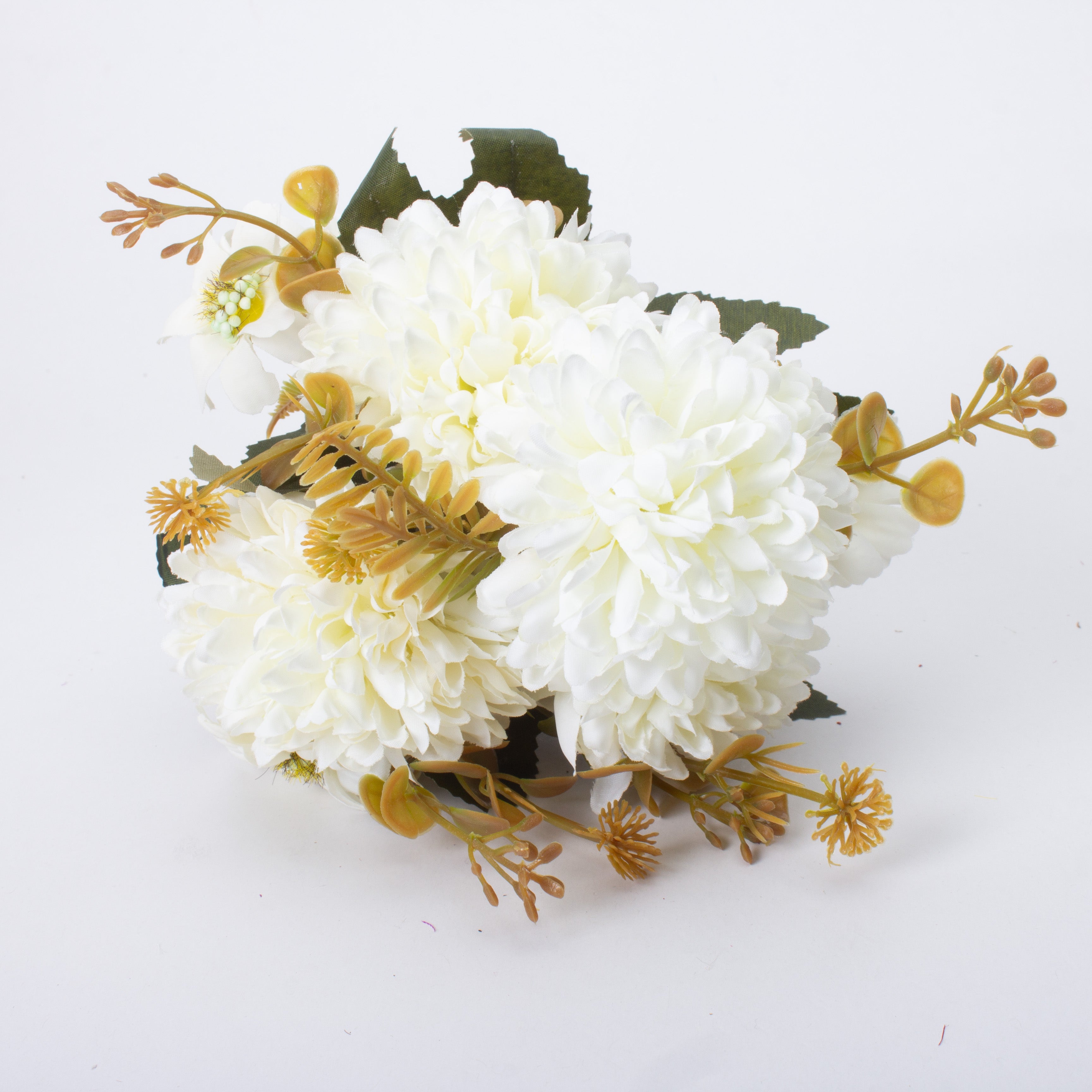 Artificial Flower Dahlia 12inch White 1 Bunch