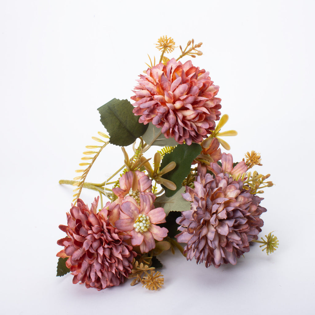 Artificial Flower Dahlia 12 inch Champagne 1 Bunch