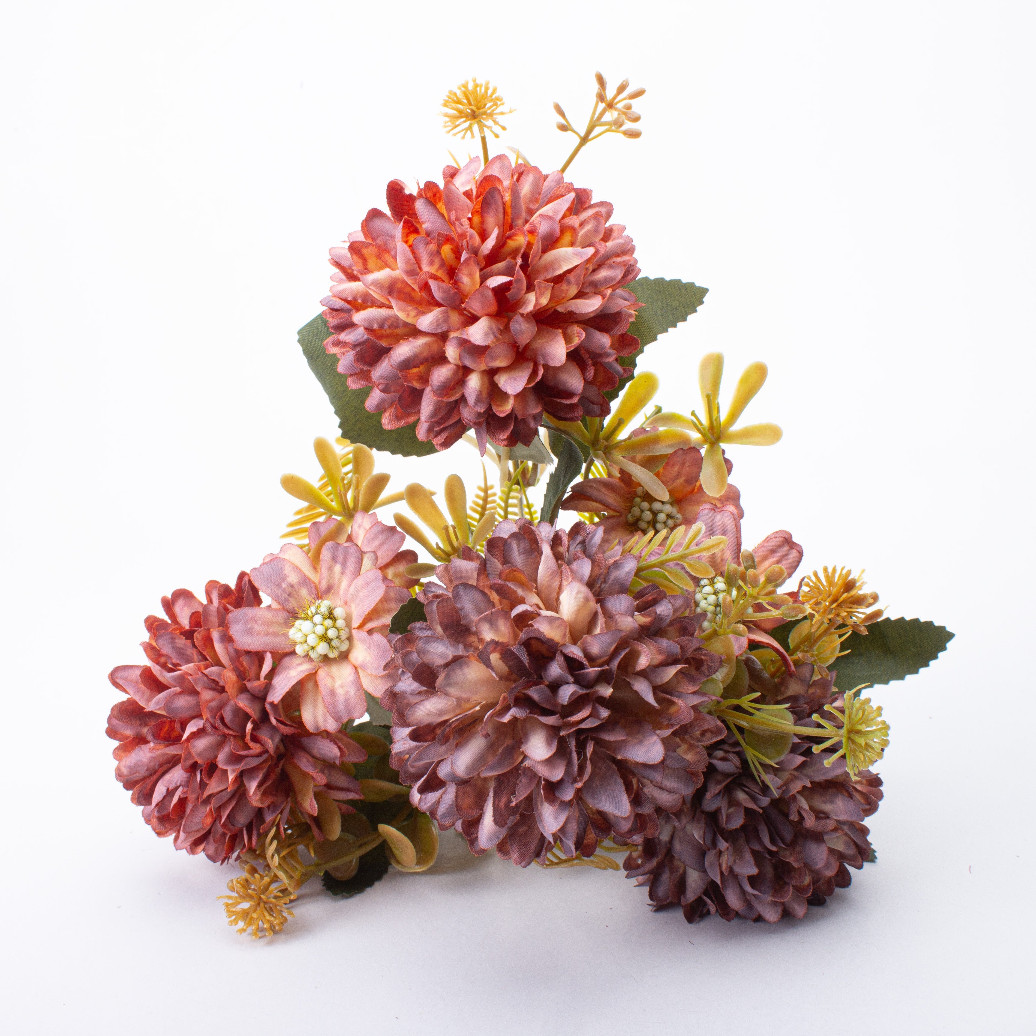 Artificial Flower Dahlia 12 inch Champagne 1 Bunch