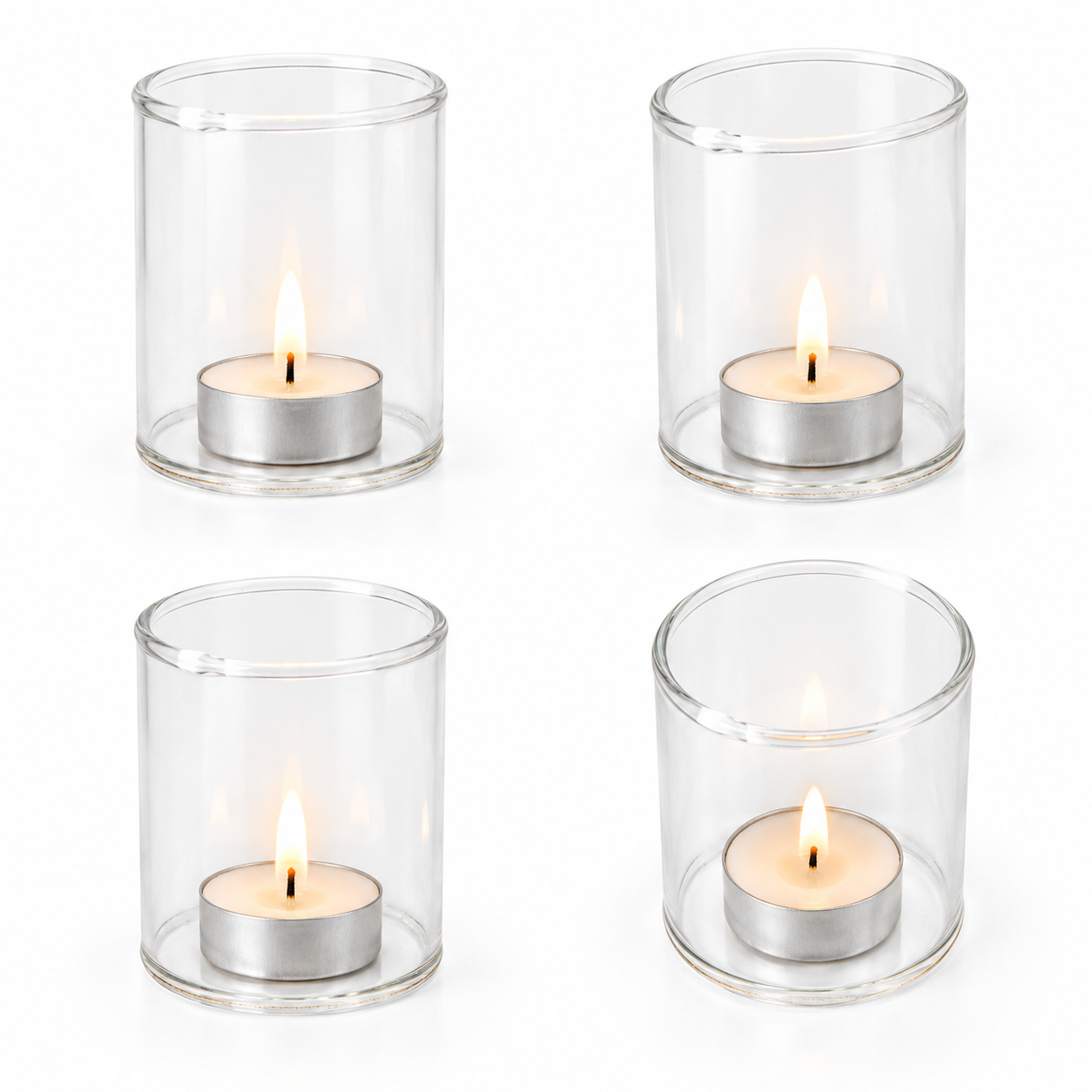 Glass Diya Cover 6.7 X 4.5cm 1pc