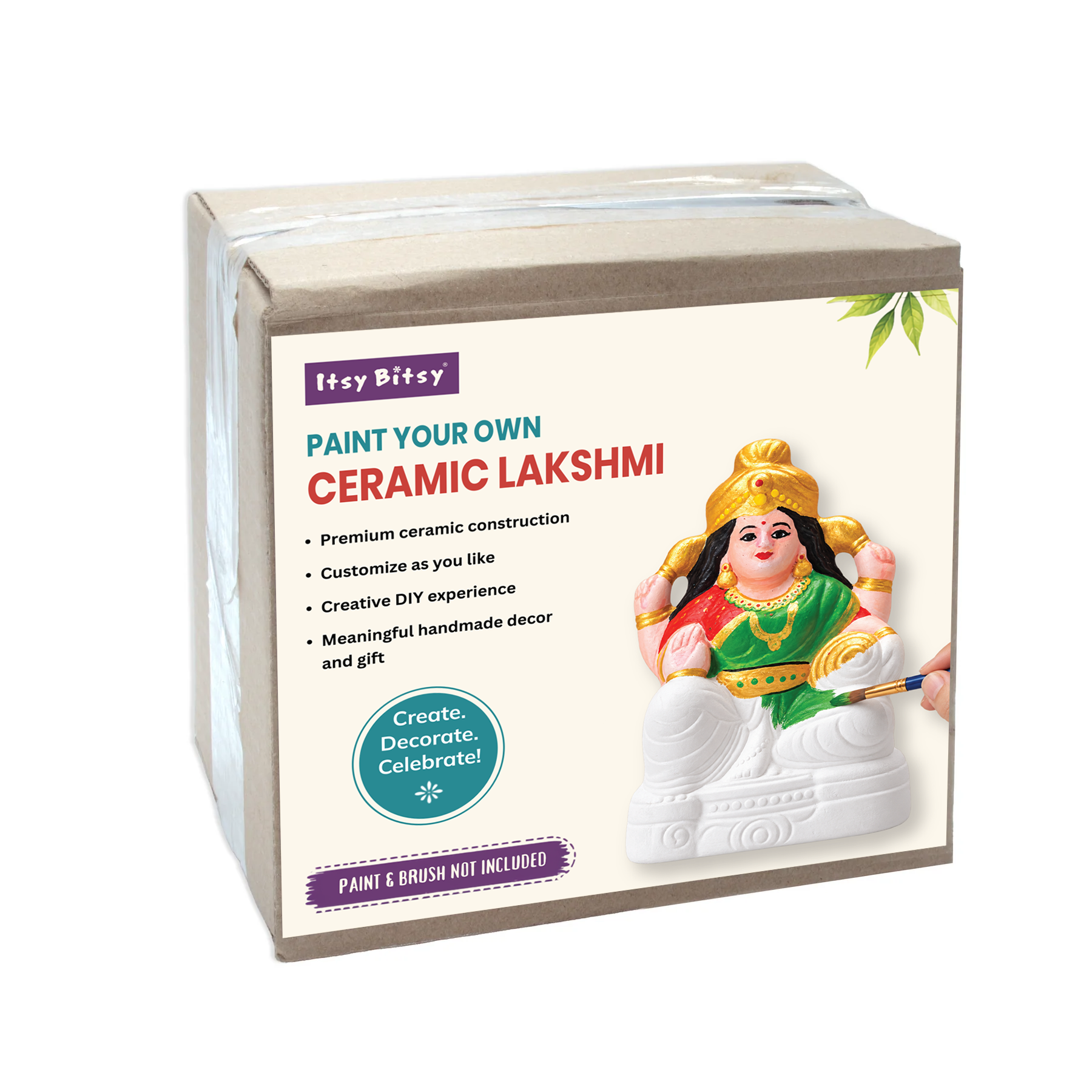 Paint Your Own Ceramic Lakshmi 9 x H 13.5cm 1pc Box