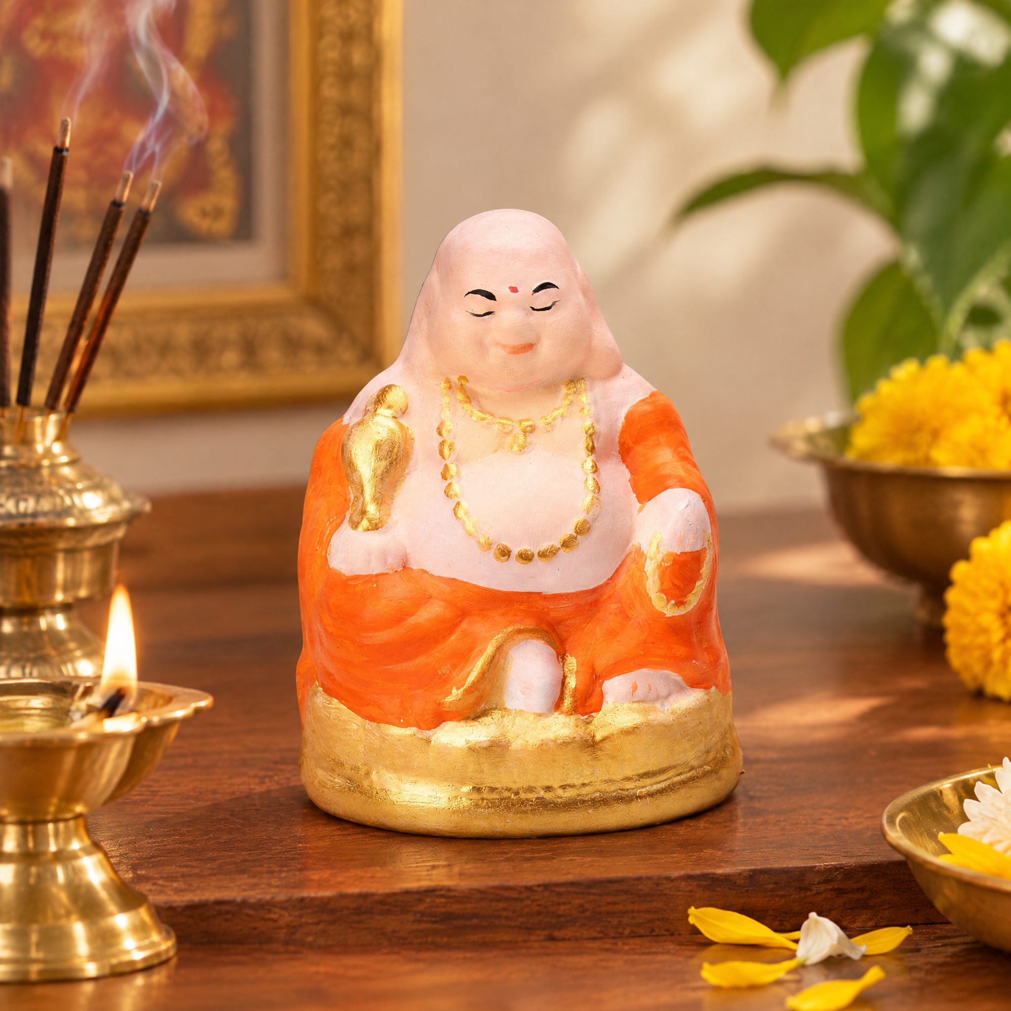 Paint Your Own Ceramic Laughing Buddha 9 x H 12cm 1pc Box