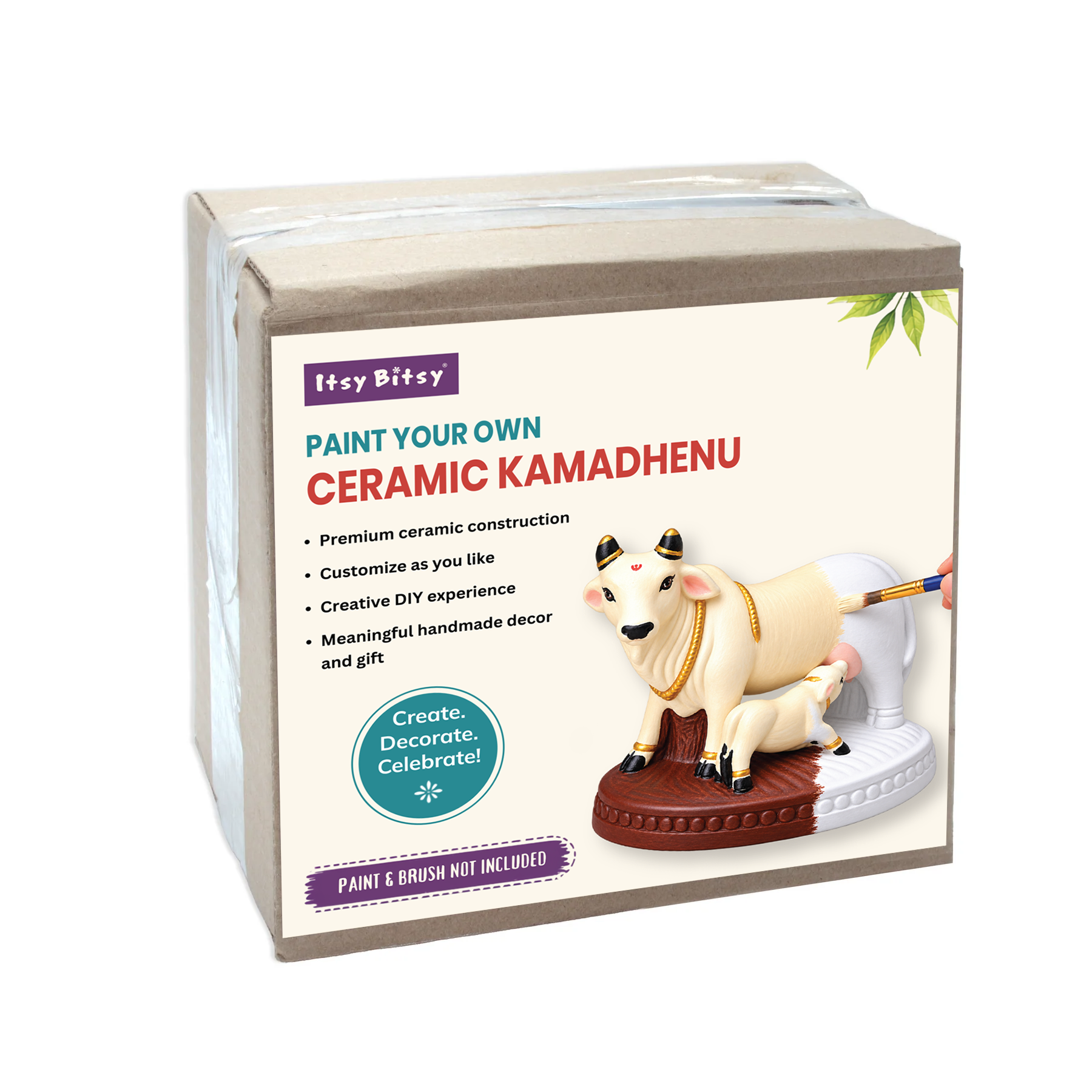 Paint Your Own Ceramic Kamadhenu 11.5 x H 11cm 1pc Box