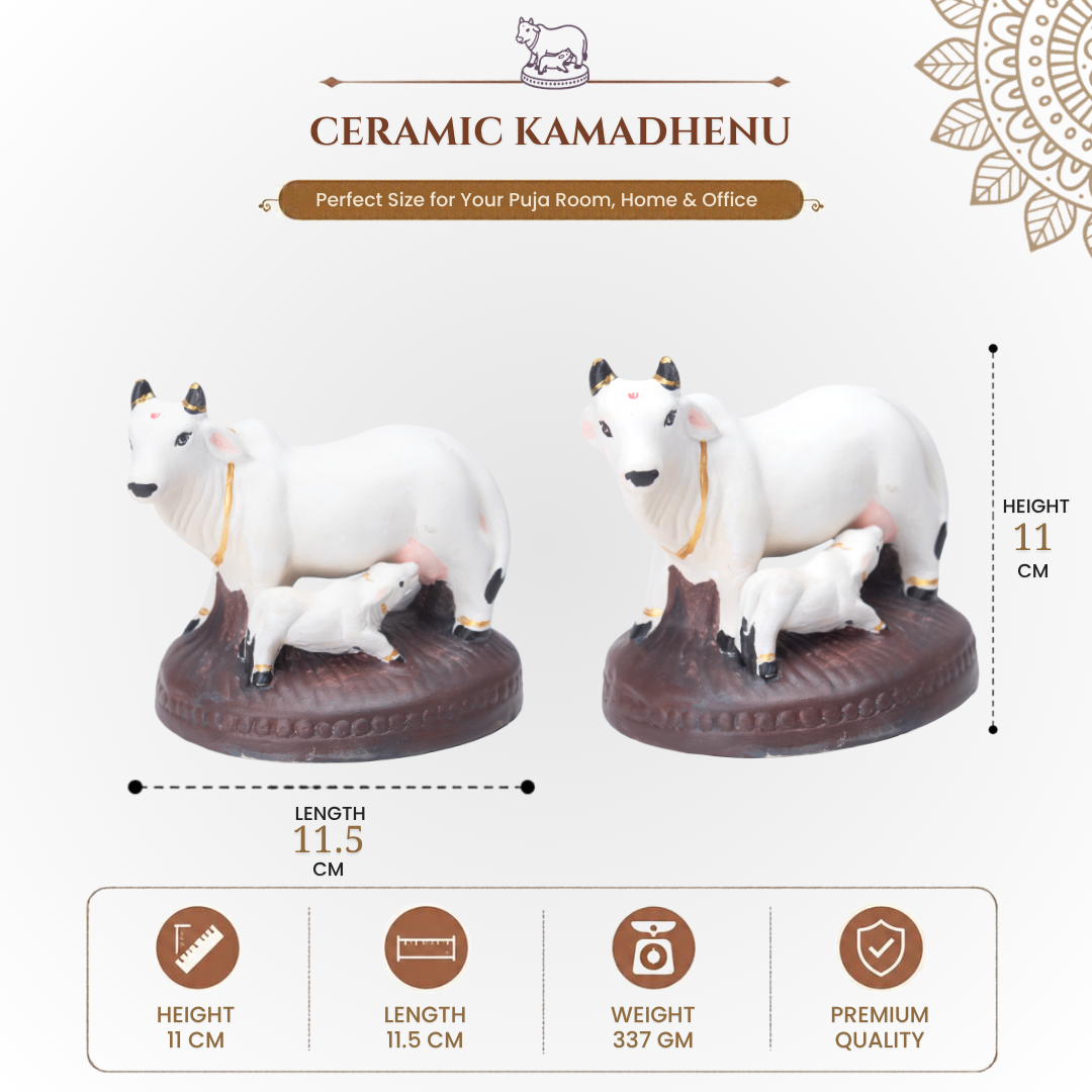 Paint Your Own Ceramic Kamadhenu 11.5 x H 11cm 1pc Box