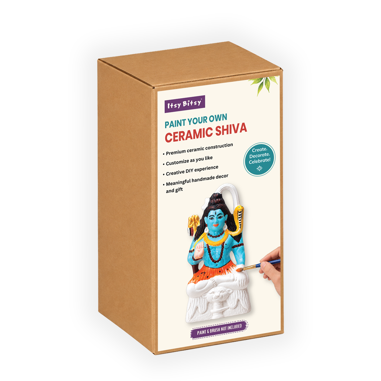 Paint Your Own Ceramic Shiva 13cm x H 25cm 1pc Box