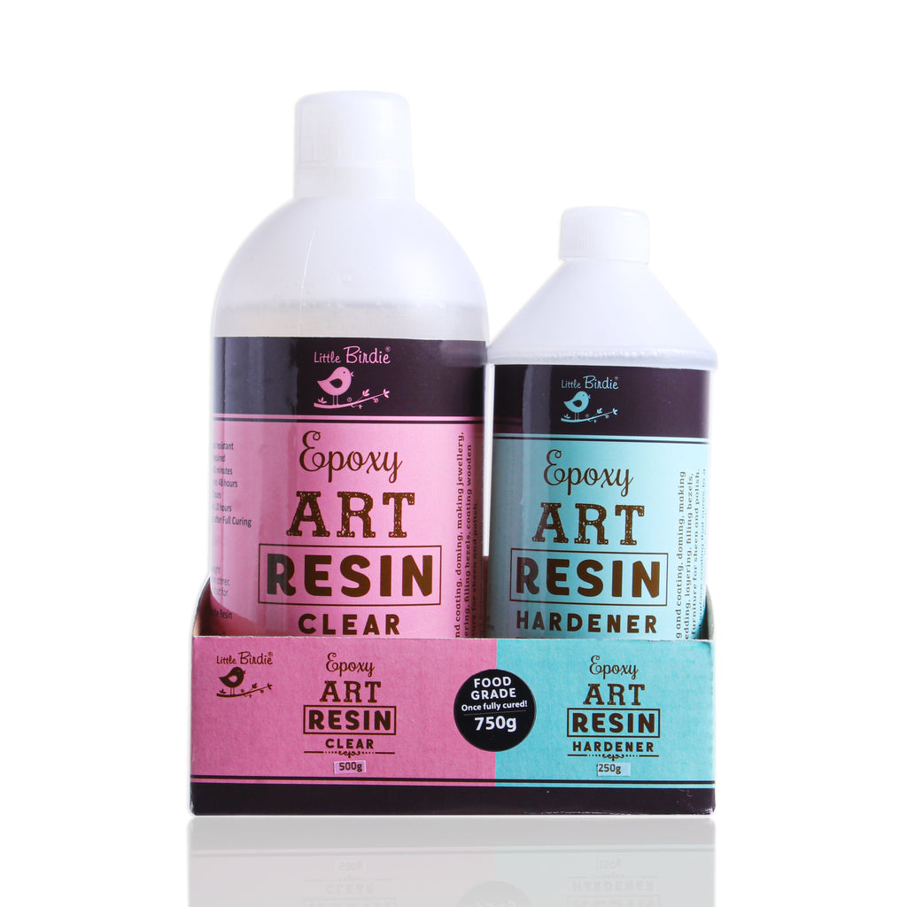 750gm - Epoxy Art Resin And Hardener Transparent Bottle