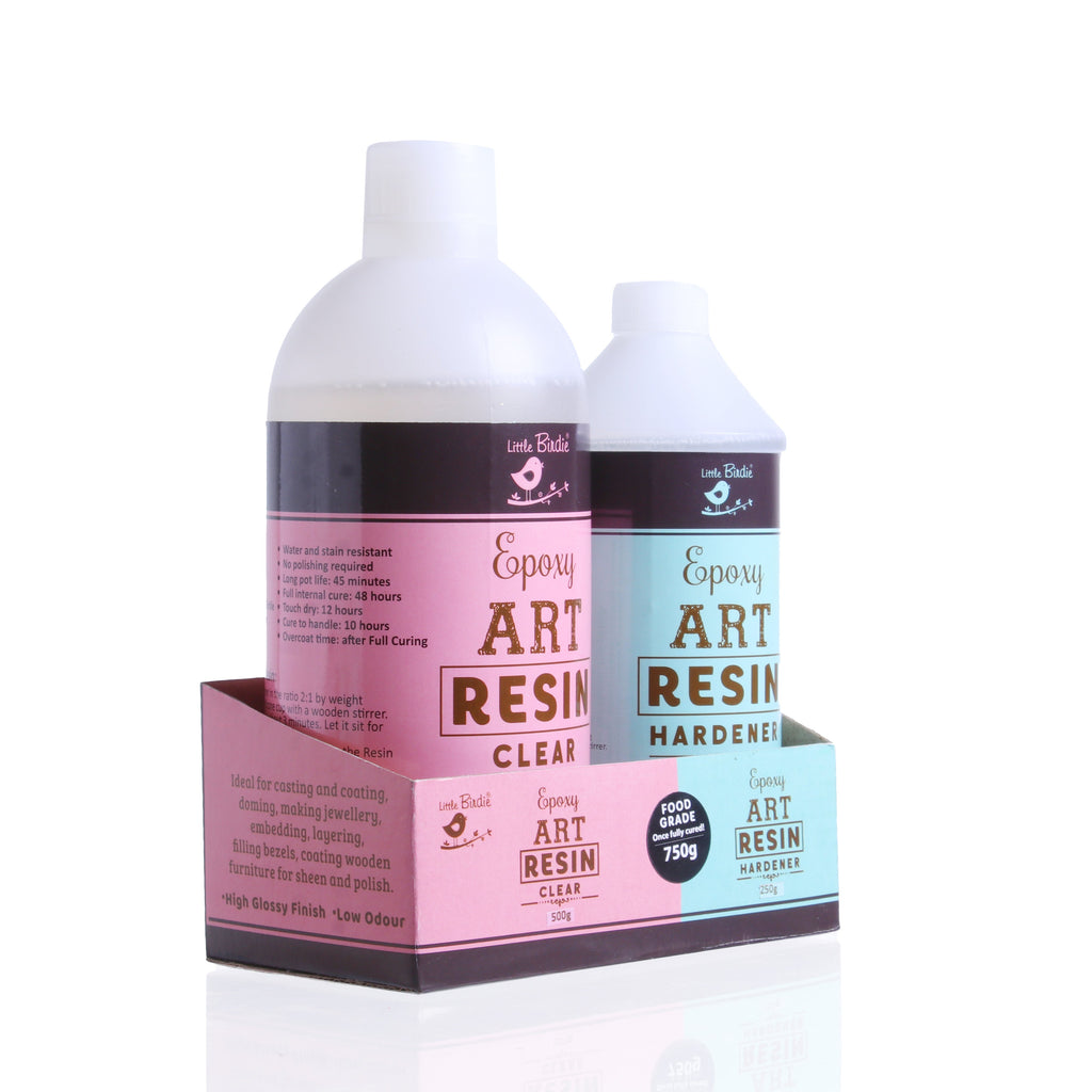 750gm - Epoxy Art Resin And Hardener Transparent Bottle